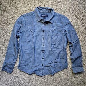 Chase - Lands' End Casual Denim Blue Shirt
